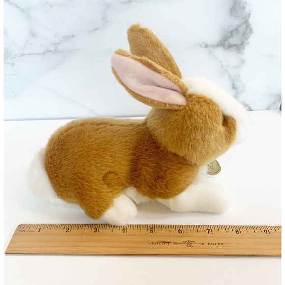 Aurora World Miyoni Bunny Rabbit Stuffed Animal Plush 8 Inch Brown White - Picture 9 of 9